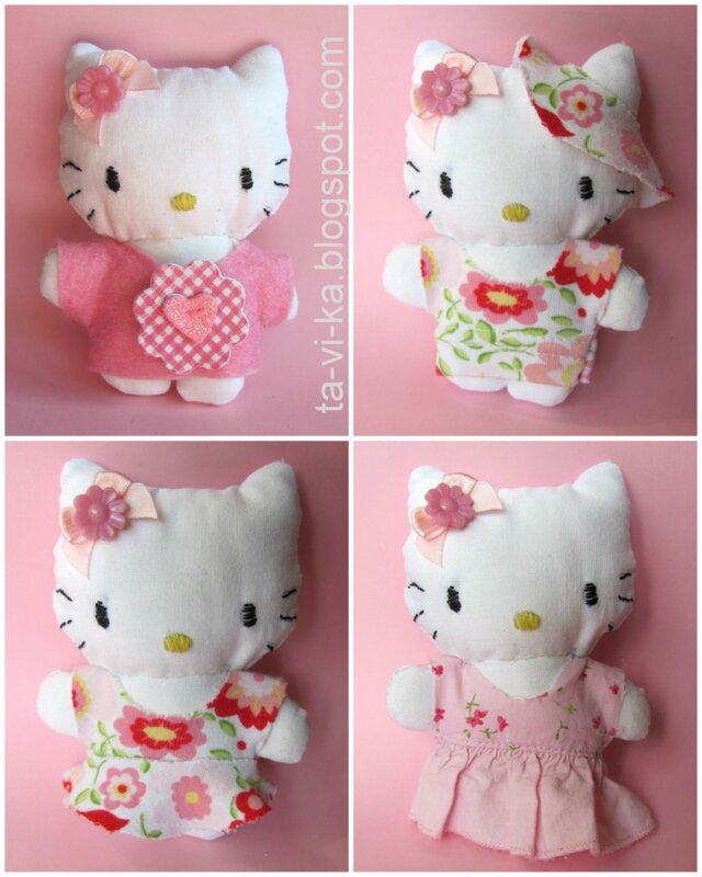 Hello Kitty игрушка своими руками