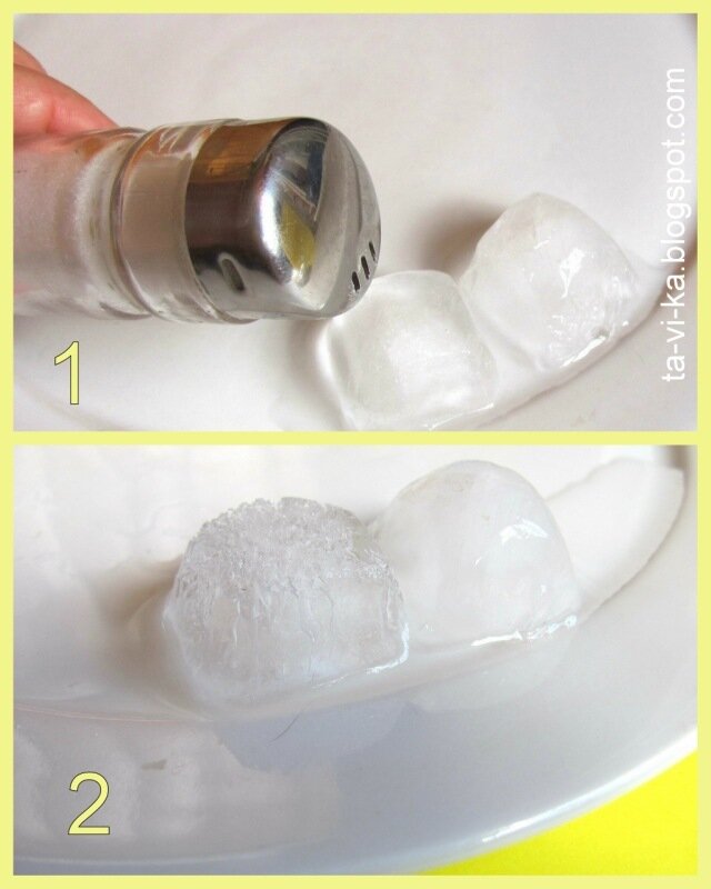 почему лед посыпают солью