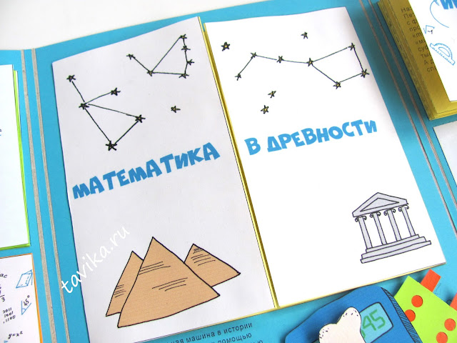 шаблоны лэпбука (lapbook) по истории математики скачать