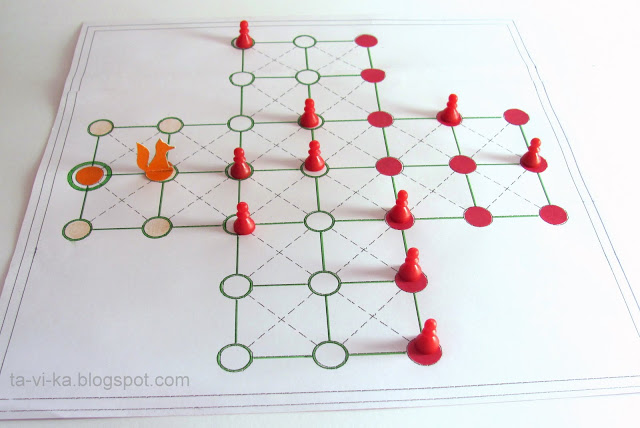 куры и лисы настолка для детей