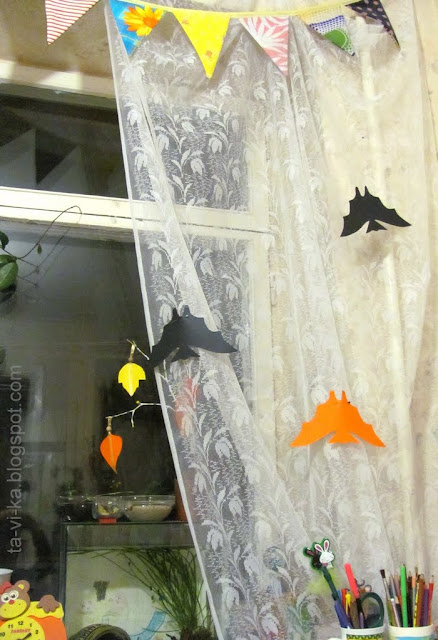 украшение комнаты на Хеллоуин Halloween 