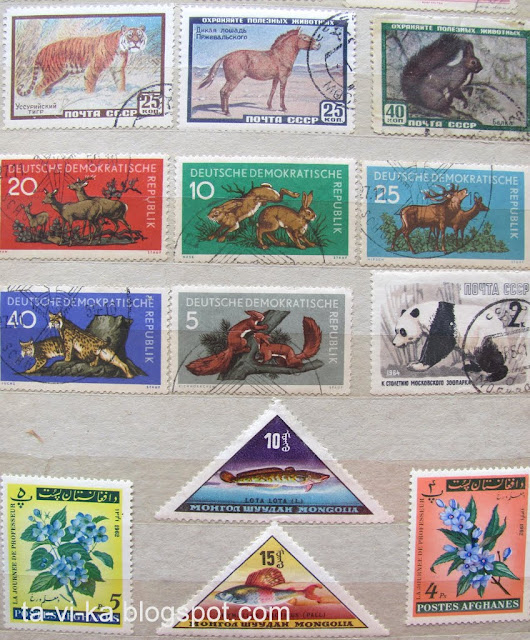 марки ГДР Афганистан Монголия