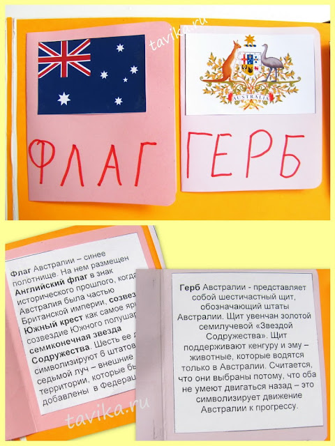 Лэпбук "Австралия" - lapbook Australia