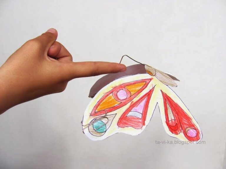 Волшебная бабочка: игрушка-балансир своими руками