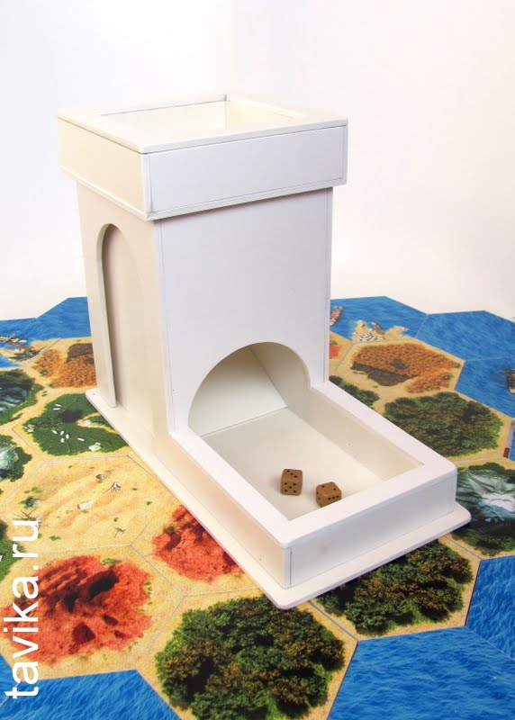 Как сделать башню для перемешивания игральных кубиков