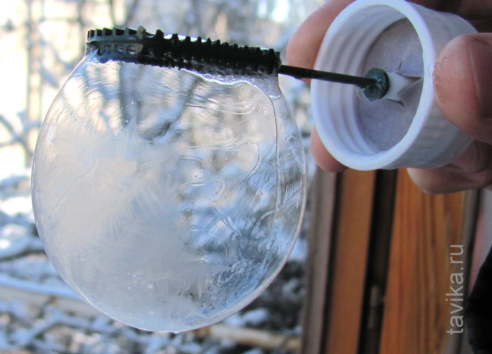 ледяные мыльные пузыри