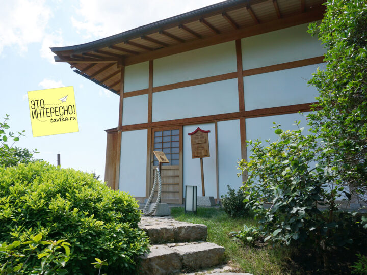 помещение для занятий йогой в японском саду "Шесть чувств"